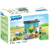 Image de PLAYMOBIL Junior 71690 JUNIOR : Pension pour animaux avec distributeur de nourriture