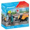 Image de Ouvrier de Construction avec Marteau-Piqueur et Signalisation PLAYMOBIL - Neuf