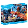 Image de Playset Playmobil 71833 Super-héros avec drone et ninja 39 pièces Rouge/Orange/Or - Neuf
