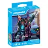 Image de Figurine PLAYMOBIL PLL71835 Héros des Ténèbres - Tyrolienne et cape - 12 pièces - noir, sarcelle et bleu foncé - Neuf