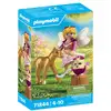 Image de Set de jeu PLAYMOBIL PLL71844 Poulain Licorne doré 23 pièces Fée et accessoires Or métallisé - Neuf