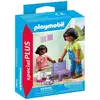 Image de Playset PLAYMOBIL 71881 Activité Peinture Maman et Enfant 7 pièces Violet - Neuf