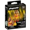 Image de PLAYMOBIL WWE Hulk Hogan 71958 Set de figurine 11 pièces, bandana, barbe, tunique rouge/orange, genouillères rouges, bottes jaunes - Neuf