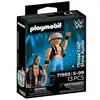 Image de PLAYMOBIL WWE Stone Cold Steve Austin 71959 Lot de figurines 13 pièces Action Pose Bras levé Noir, Bleu - Neuf