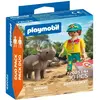 Image de geobra Brandstätter Stiftung & Co.K DuoPack « Soigneur animalier avec rhinocéros »