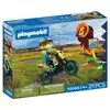 Image de Playmobil Motocross Rider & Accessories 72065 Moto Tout-Terrain Jaune 21 Pièces - Neuf