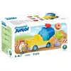 Image de Playmobil Junior 72083 Bétonneuse avec camion malaxeur, 1 figurine de conducteur et 8 pièces Travail Orange, Jaune et Bleu - Neuf