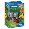 Image de PLAYMOBIL Zoo Bébé Éléphant et Soigneur 72092 Set de jeu animalier 6 pièces Multicolore - Neuf