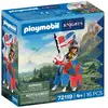 Image de PLAYMOBIL 72119 Chef des Chevaliers du Lion Chevalier et Cheval Blanc Ensemble 16 Pièces Multicolore - Neuf