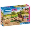 Image de PLAYMOBIL I Love Horses 72130 Concours de cheval Set équitation avec cavalier, cheval et obstacles multicolores - Neuf