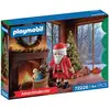 Image de Calendrier de l'Avent Playmobil 72226 Noël 21 pièces avec figurine du Père Noël et animal Rouge/Blanc - Neuf