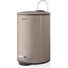Image de Blomus poubelle à pédale TUBO, poubelle, acier, plastique, taupe, 3 L, 68890