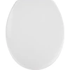 Image de WENKO Siège WC VIGONE blanc Couvercle WC Couvercle lunette WC invités