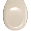 Image de WENKO SIÈGE WC Bergamo Couvercle WC Siège lunettes Classique Duroplast Salle de bains