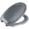 Image de WENKO Premium SIÈGE WC OTTANA Couvercle WC à lunettes Automatique Granit