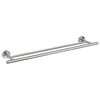 Image de WENKO Barre Porte-Serviettes Duo Bosio INOX Mat matériel de vissage pour Le Montage Mural Inclus Mat en occasion ou reconditionné
