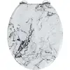 Image de Wenko - Abattant Wc Onyx Mdf Blanc Sans Frein De Chute Design Abattant Wc Marbre Abattant Wc Original Abattant Wc Mdf Abattant Wc Noir Et Blanc Abattant Wc Blanc Couvercle Wc Acier Inoxydable Robuste