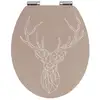 Image de Wenko - Abattant Wc Stag, Mdf/bambou