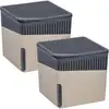 Image de Lot De 2 Déshumidificateurs Design Cube Rechargeables 1kg Wenko Absorbeur D'Humidité, Anti Moississure Jusqu'à 3 Mois, Idéal Jusqu'à 80m², 6,5x15,7x16,5cm Chaque, Beige