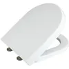 Image de Abattant Wc Avec Frein De Chute Exclusif Wenko Abattant Wc Adapté À La Céramique Villeroy & Boch Subway 2.0, Fixation Inox, Duro Plastique Antibactérien, 38x46 Cm, Blanc