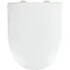 Image de Abattant Wc Avec Frein De Chute Exclusif Nr. 2, Abattant Wc Adapté À La Céramique Keramag Renova, Laufen Moderna, Fixation Inox, Duroplastique, 36,5x45 Cm, Blanc - Wenko