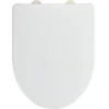 Image de WENKO SIÈGE WC 9 Couvercle de WC lunettes avec abaissement automatique Salle de bain WC invités