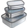Image de Récipients pour aliments, acier inoxydable, 3 pièces