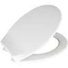 Image de Wenko - Abattant Wc Kos Avec Frein De Chute Premium, Lunette Toilettes Clipsable, Fixation Inox, Installation Facile, Thermoplastique, 37,5x42 Cm, Blanc