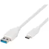 Image de ViVanco 45273 câble USB USB 3.2 Gen 1 (3.1 Gen 1) 1 m USB C USB A Blanc