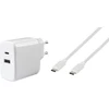 Image de ViVanco Super Fast Dual Charger Set White Indoor