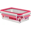 Image de emsa Boîte de conservation CLIP & CLOSE verre, 0,70 litre avec joint rouge, rectangulaire, verre borosilicaté, 420 degrés - 1 pièce (516244)