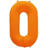 Image de Ballon Neon Orange : Chiffre 0