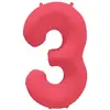 Image de Ballon Neon Rouge : Chiffre 3