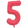 Image de Ballon Neon Rouge : Chiffre 5