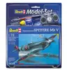 Image de Revell Spitfire Mk.V Model Set - coffret contenant la maquette, les peintures, pinceau et colle 1/72 - Maquette d'avion - Reve64164