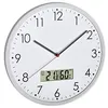 Image de Horloge Murale Analogique Avec Thermomètre Et Hygromètre Numériques Pour Le Contrôle Du Climat Ambiant, Verre Transparent, 310 X 55 X 340 Mm - Tfa Dostmann