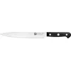 Image de ZWILLING Gourmet Couteau à Trancher, 20 cm, Acier Spécial Inoxydable, Manche Ergonomique en Plastique, Noir, Fabriqué en Allemagne en occasion ou reconditionné