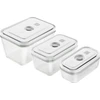 Image de ZWILLING FRESH & SAVE Rechteckig Box Grau - Transparent 3 Stück(e) (36803-003-0)