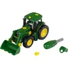 Image de Tracteur John Deere avec chargeur frontal et poids (vert)