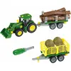 Image de Tracteur John Deere M. Charrette à bois/foin 3906