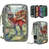 Image de Trousse à crayons Dino World 3 compartiments