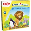 Image de Jeu Haba Puzzle Où habitent le lion et ses amis les animaux Animaux en bois