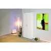 Image de Inter Link - Armoire 2 Portes Avec Étagères, Couleur Blanche, 70x34x189h