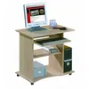 Image de Inter Link - Mini Bureau À Roulettes En Stratifié Finition Chêne, 80 X 75 X 50 Cm