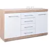 Image de Inter Link Commode Lublin blanc, imitation chêne Sonoma