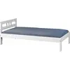 Image de Inter Link Lit simple Fana 90x200 pin massif laqué blanc sans sommier à lattes