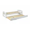 Image de Inter Link - Lit Gigogne 90x200 Cm En Pin Massif Blanc - Chambery