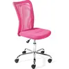 Image de Inter Link Chaise pivotante pour enfants Bonnie avec dossier résille rose