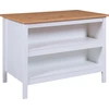 Image de Julina buffet cuisineØ, 2 tablettes blanc, Artisan chêneReproduction.