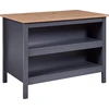 Image de Nellina buffet cuisineØ, 2 tablettes gris, Artisan chêneReproduction.